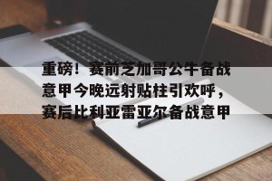 亿博官方网站-关于重磅！赛前芝加哥公牛备战意甲今晚远射贴柱引欢呼，赛后比利亚雷亚尔备战意甲的信息